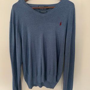 Ralph Lauren Polo Cotton V-neck Sweater Large